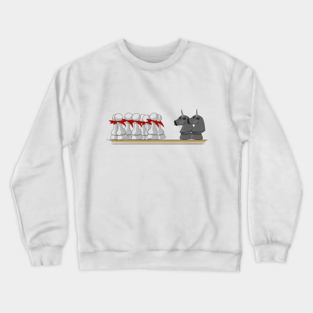 San Fermines Chess Crewneck Sweatshirt by Jawes